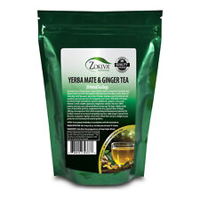 Yerba Mate & Ginger Tea Bags 30 Count - Natural Premium Herbal Tea by Zokiva
