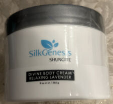 Silk Genesis Shungite Divine Body Cream 8oz/265g Relaxing Lavender - New Sealed