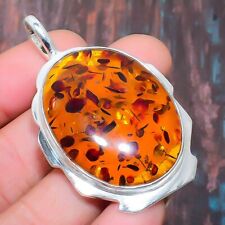 Baltic Amber Gemstone Handmade Gift Jewelry Pendant 2.05 s854"