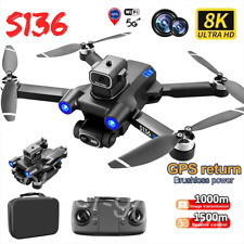 5G 8K GPS Drone HD Dual Camera Drones WiFi FPV Foldable RC Quadcopter +2 Battery