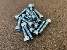 M8 -1.25 x 35mm Blue-Dyed Zinc-Plated Class 12.9 Alloy Steel socket head. 16 pcs - Telford - US