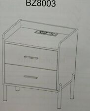 NEW 2 Drawer White Nightstand for Bedroom Mid Century Modern end Table 2 Pcs - Toronto - Canada