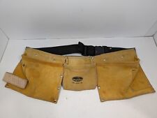 Rooster Tool Belt Leather 5 Pocket Construction Apron REI-499-5-W - Worn Once