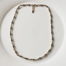 New 18 Zara Enamel Single Strand Necklace Gift Vintage Women Party Show Jewelry"