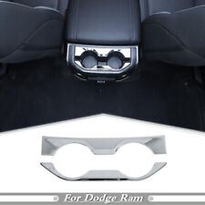 For 2019 - 2024 Dodge RAM 1500 ABS Chrome Inner Rear Cup Holder Panel Trim Cover