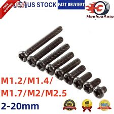 M1.2 M1.4 M1.7 M2 M2.5 Stainless Steel Phillips Pan Head Mini Machine Screws - Hebron - US