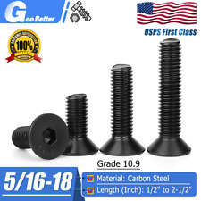 5/16-18 Grade 10.9 Black Bolts Allen Hex Socket Countersunk Flat Head Screw - Ontario - US