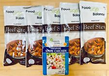 5 Food Life Balanced Ready To Eat Beef Stew 24oz Each Free 1 bag White Chicken