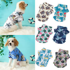 Summer Pet Clothes Puppy Floral T-Shirt Hawaiian Shirt Beach Small Dog Holiday ☆ - Toronto - Canada