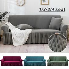 1/2/3/4 Seat Sofa Cover All-inclusive Solid Color Jacquard Stretch Silpcovers - Toronto - Canada