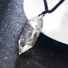 Natural Clear Quartz Crystal Point Wand Pendant Healing Gemstone Necklace Charms