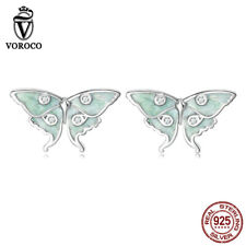 Voroco S925 Sterling Silver Wizard Of Oz Butterfly Stud Earrings Jewelry Women