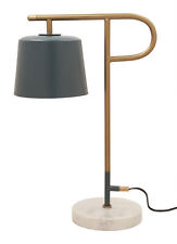 Tov Furniture Mabel Modern Minimalist Table Lamp with Marble Base, Ocean Grey - Toronto - Canada