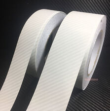 Self Adhesive Tape Vehicle 4D White Texture Carbon Fiber Vinyl Wrap Sticker VL