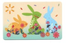 Walmart Bunnies Spring Flowers Gift Card No $ Value Collectible 102992