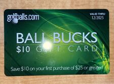 Golfballs.com Ball Bucks $10 Gift Card