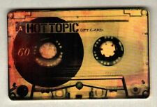 HOT TOPIC See-Through Cassette Tape 2011 Gift Card ( $0 )