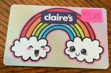 Claire's Gift Card For The Amount Of $59.33