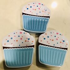 3 Frosted Cupcakes Birthday Cake Christmas GIFT 🎁 CARD Money Holders Tins Boxes