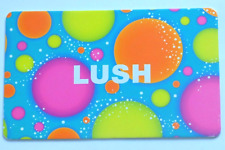 LUSH Gift Card -Bright Neon Bubbles -Pink, Orange, Yellow -Collectible -No Value