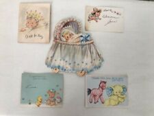 Vintage Baby Gift Cards, used
