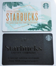 STARBUCKS Gift Card 2016 & 2017 Special-Edition- LOT of 2 - Collectible-No Value