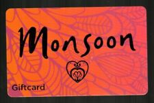 MONSOON ( UK ) Floral Design ( 2009 ) Gift Card ( $0 )