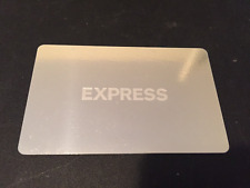 EXPRESS Classic Logo on Silver ( 2004 ) Foil Gift Card ( $0 )