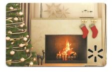 Walmart Christmas Stockings Fireplace Gift Card No $ Value Collectible FD-221538