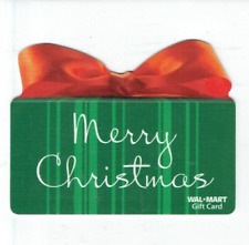 Walmart Gift Card - Merry Christmas - Die Cut Present - Collectible - No Value