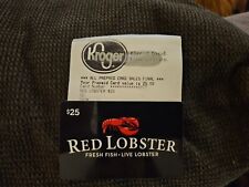 Red Lobster Gift Card - $25.00 Value