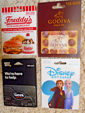 Collectible Gift Cards, unused, new, with backing, no value on cards (V-11)