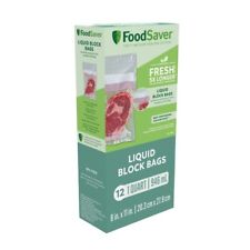 FoodSaver Quart Size Liquid Block Vacuum Heat-seal Bags,NEW