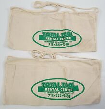 M) Lot of 2 Promotional Advertisement Canvas Tool Nail Construction Pouch Belt