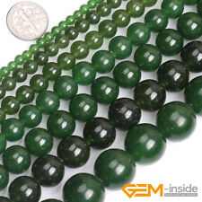 Taiwan Green Jade Gemstone Round Beads For Jewelry Making 15 4mm 6mm 8mm 10mm"