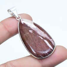 Cappuccino Jasper Gemstone Handmade Ethnic Silver Jewelry Pendant 2.0 PRJR4369"