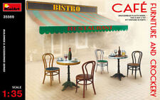 Cafe' Furniture & Crockery Plastic Kit 1:35 Model MINIART