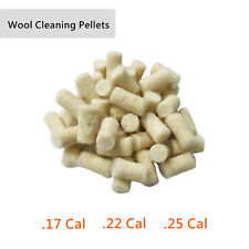 100PCS Wool Felt Polishing Buffing Pad .17 .25 Cal Cotton Pellets