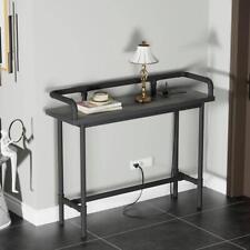 Narrow Long Sofa Table Rectangle Wooden Console Table Power Outlets and USB Port - Toronto - Canada