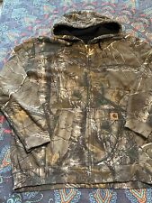 Carhartt Realtree Camo Jacket Zip Up Hoodie Mens XL