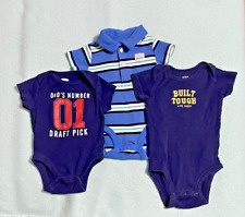 Baby Boy Bodysuits Infant Outfits 0-3m 3-6m DADDY DAD DAD'S 3 Items about Dad