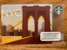 2012 Starbucks NEW YORK City card, No swipes, pin intact, NEW