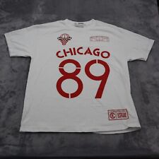 Effectus Clothing TShirt Mens XL White Chicago #89 Lightweight Casual Cotton