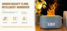 Ultrasonic home smart alarm clock flame aroma diffuser bluetooth speaker - Highlands - US