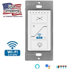 Used Smart Ceiling Fan & Dimmer Wall Switch Wi-Fi work with Alexa Google Home - Columbus - US