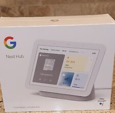 Google Nest Hub 2nd Generation, 7 Inch Display Smart Home Voice Assistant, White - Lacey - US