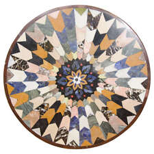 42 Marble Table top marquetry pietradura semi precious stones work handicraft"