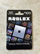 Roblox Physical Gift Card $100 [includes Free Virtual Item]
