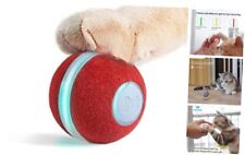 Automatic Cat Toy Interactive Cat Ball, Rechargeable, Safe and Durable 360 Red - Miami - US