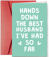Funny Anniversary Card for Husband, Wedding Anniversary Card Gift from Wife, Hum